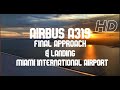 |1080P 60FPS| Airbus A319 Final Approach and Landing at Miami International Airport