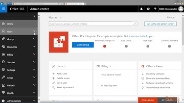 Practical Office 365 Administration : The Office 365 Admin Center Dashboard | packtpub.com