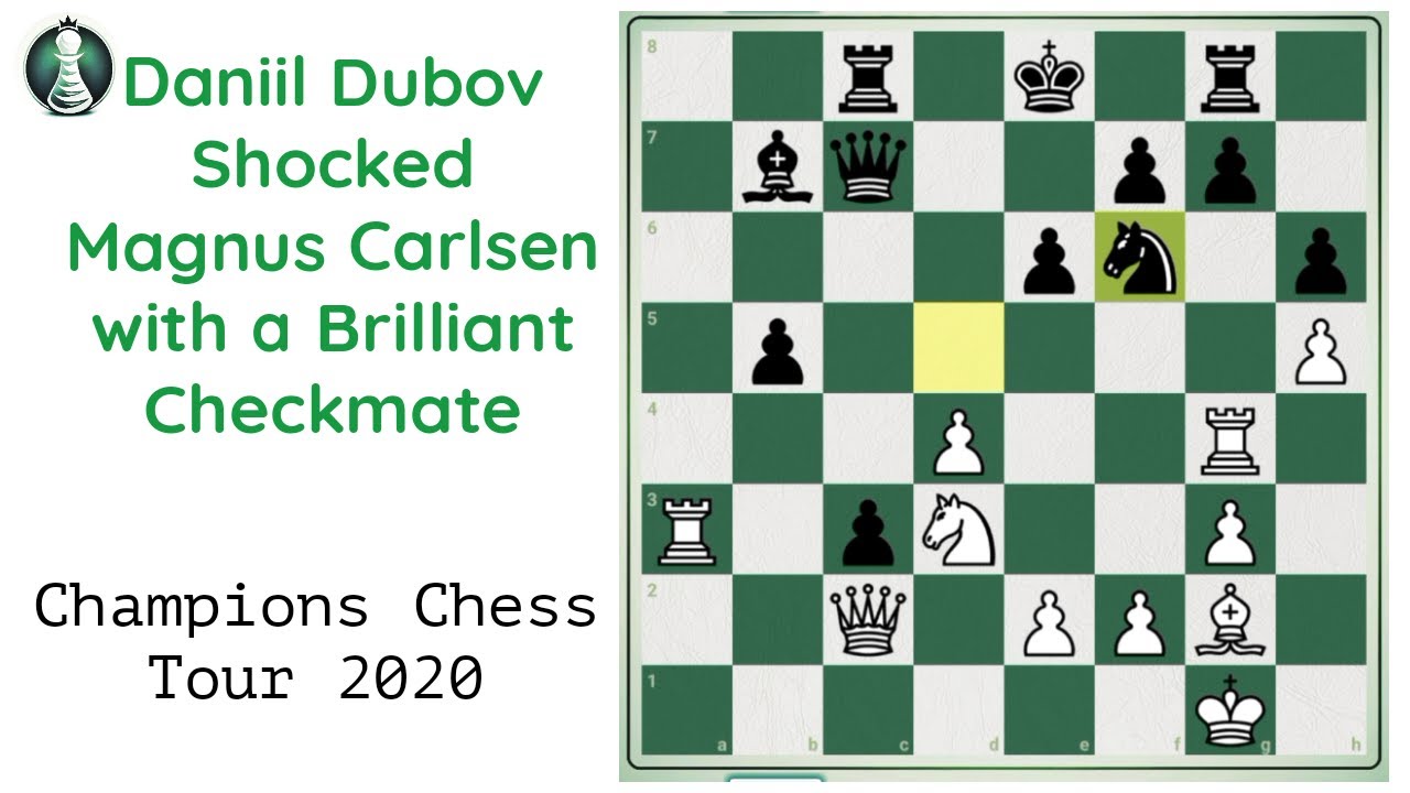 Daniil Dubov Shocked Magnus Carlsen with a Brilliant Checkmate - Champions Chess Tour 2020