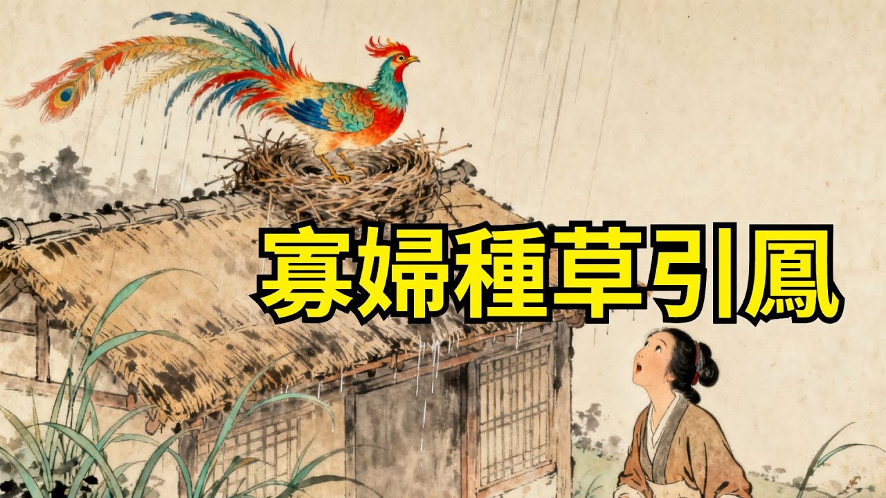 寡婦被族人搶光田產，只留一間漏雨茅屋，她在屋角種下一株野草，竟引來鳳凰築巢，朝廷封她為“鳳棲夫人”！#民間故事 #故事頻道 #感人故事 #家庭