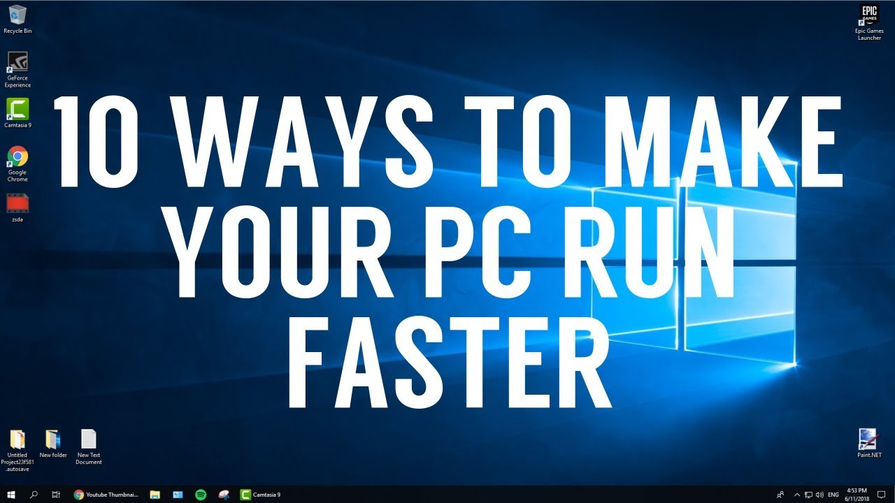 How To Make Desktop Run Faster at Richard Morrison blog