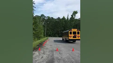 82. Skills – Parallel Parking / Driver Side – Class B CDL School Bus