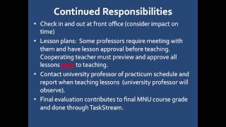 Practicum Introduction Cooperating Teachers 2014-2015