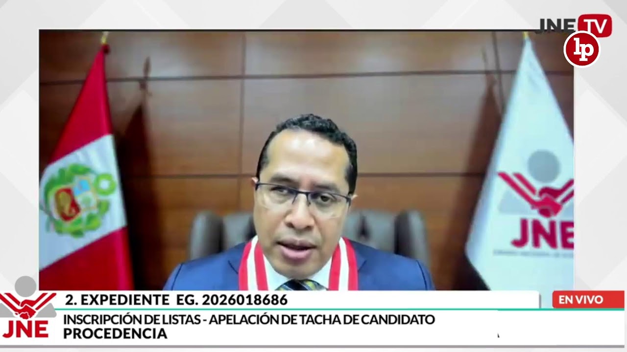 JNE evalúa apelación por tacha contra la candidatura de Mario Vizcarra