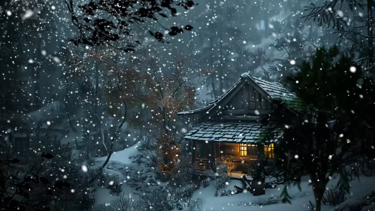 Blizzard at a Cozy Cabin | Howling Wind & Blowing Snow | Ultimate ...