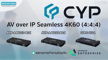 CYP AV over IP Seamless 4K60 (4:4:4) | AVIP-A4601D-B1C / AVIP-A4601E-B1C / CDPS-CS11