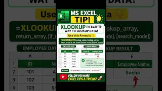 Xlookup formula in excel #offset #formula #exceltutorial #excelformulas #excel #exceltricks #xlookup