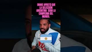 Drake apostó que la Selección Argentina 🇦🇷 será la campeona del Mundo