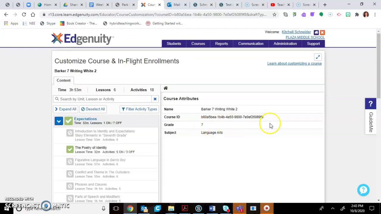 how to print assignments from edgenuity