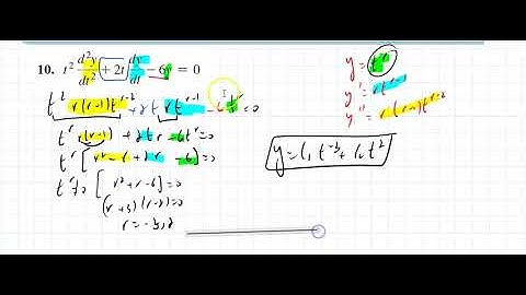 4.7 Variable Coefficient Equations
