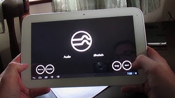 Audio Sketch on a tablet