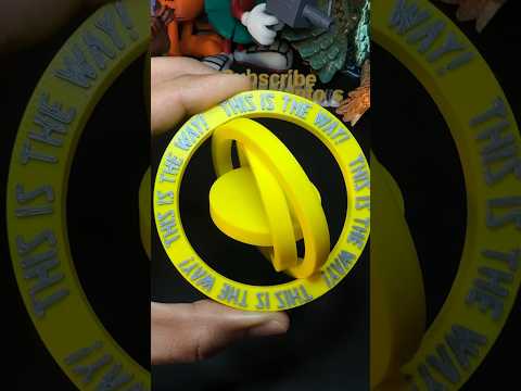 3D Printed Mandalorian Gyro Fidget Toy, Play with Toys. #3dprinting #fidget #toys