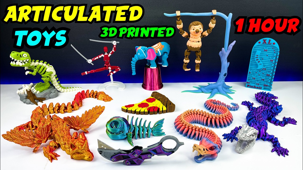 Ultimate 3D Printed Toys & Articulated Compilation (1 Hour) - YouTube