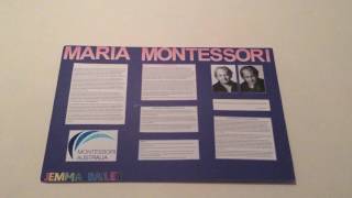 BED100 Research Poster Presentation - Maria Montessori