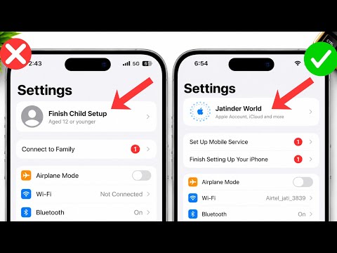 How to Fix Finish Child Setup on iPhone | Remove Finish Child Setup | iPhone Apple ID Finish Chil...