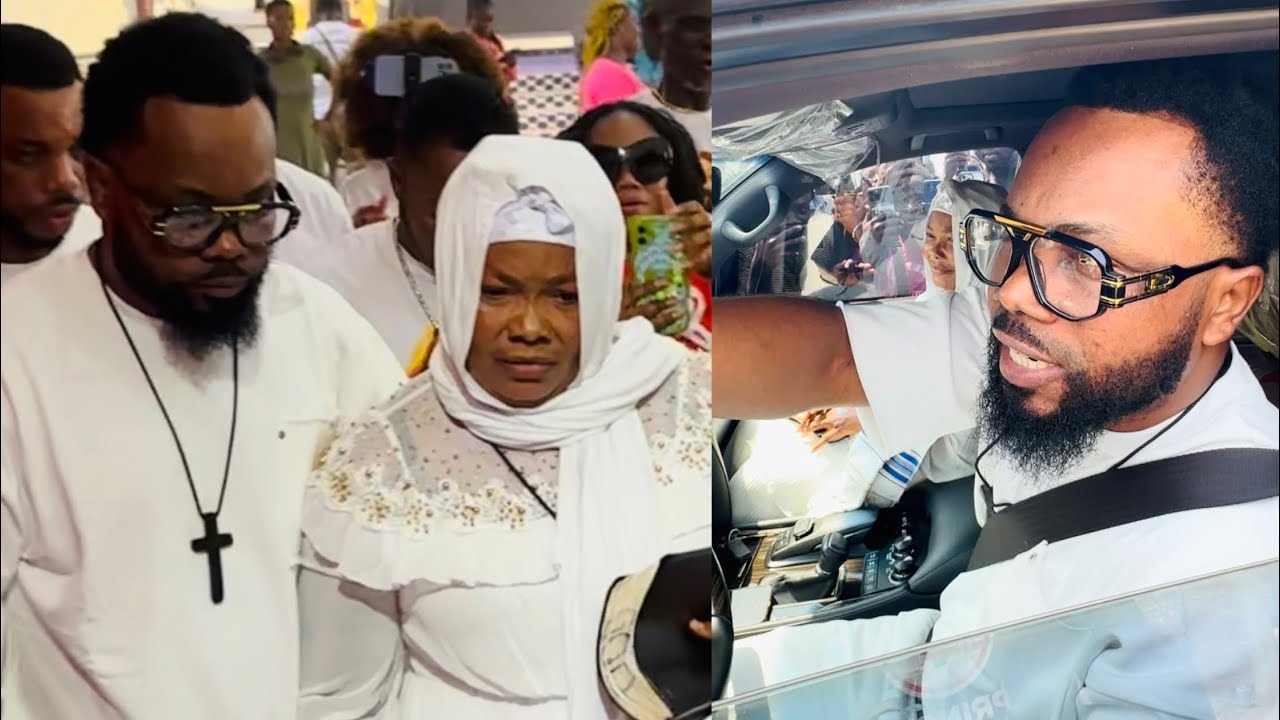 Agradaa Mama Pat in church today after her release from Nsawam