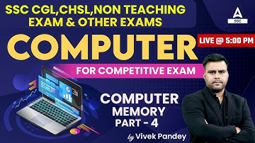 Computer for all Competitive Exams | By Vivek Pandey Sir || Computer Memory Part -4