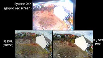skyzone 04x DVR comparsion live screens to recorded DVR