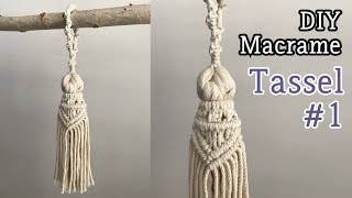 [Eng sub] DIY Macrame Tassel #1 / 마크라메 태슬 #1