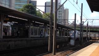 爆音警笛！ JR西日本681系0番台 (回送熱田行き) 金山通過 (警笛+MH2発付き)