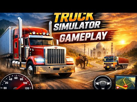 Truck Driving Game 🎮🚛 Truck Simulator Gameplay 🔥 Realistic Driving Experience | Full HD