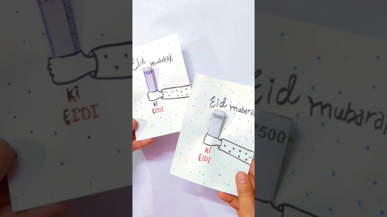 Eidi Card ideas for kids || 2024 Eid Mubarak Craft for kids || 