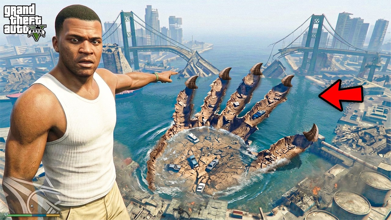 GTA 5 : Franklin Found A New Mysterious Hand Print In GTA 5 ! (GTA 5 Mods)