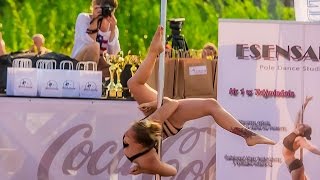 HOT SEXY GIRLS POLE DANCE 4K BEACH SOPOT RAW VIDEO MAGIC LANTERN