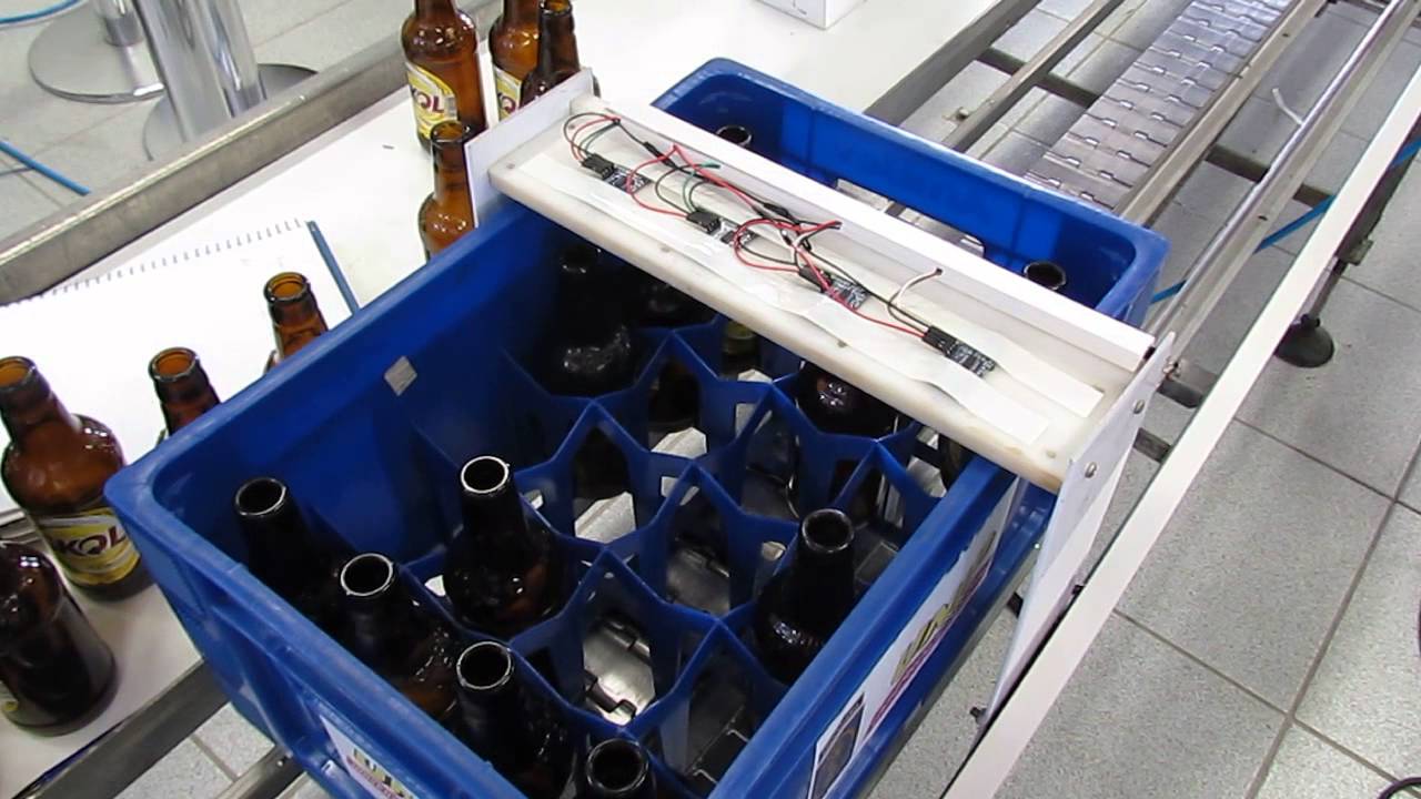 Arduino Beer Machine Beer bottle sensor plugged on Arduino - YouTube