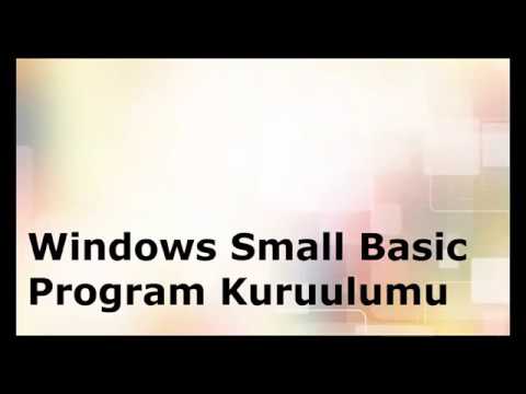 Windows Small Basic -  İndirme ve Kurma