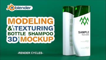SHAMPOO BOTTLE MODELING IN BLENDER | TEXTURING BOTTLE IN BLENDER | BLENDER TUTORIAL