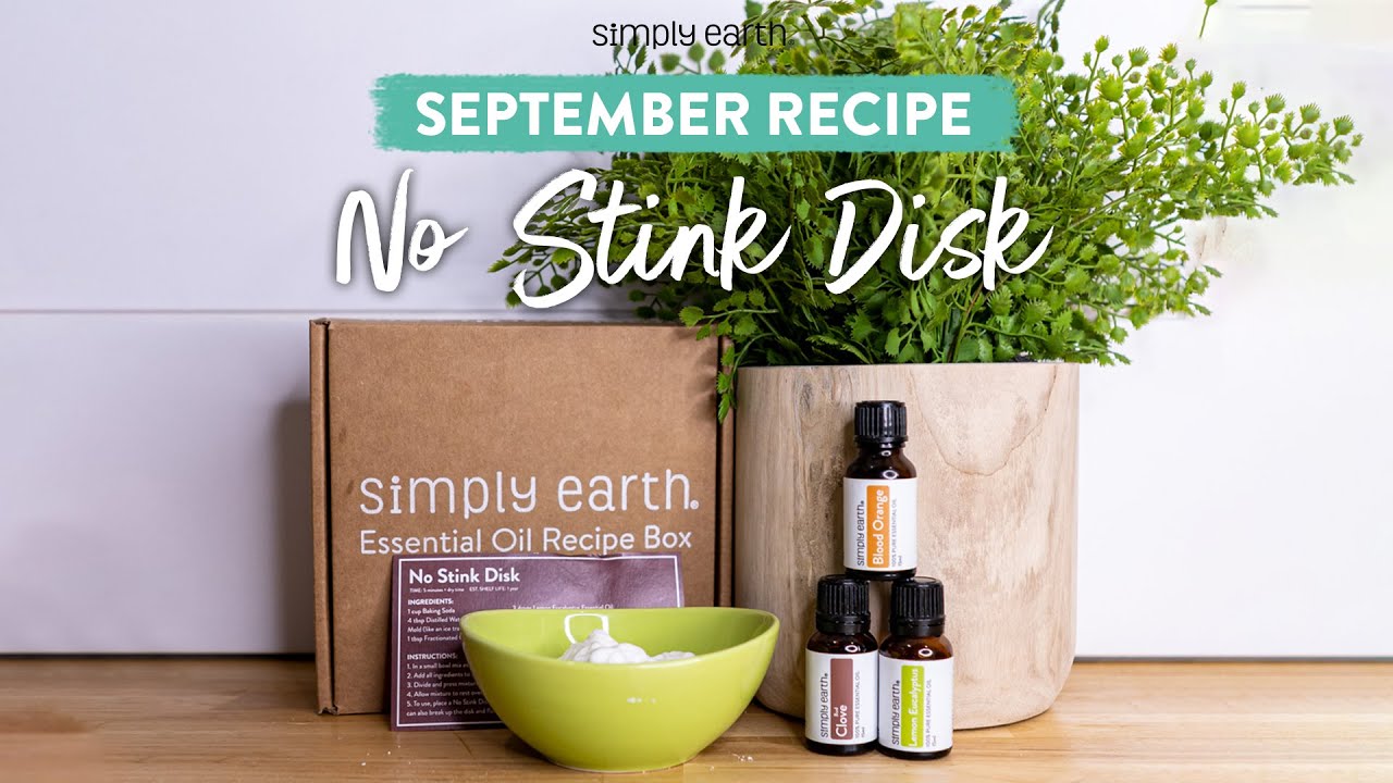 No Stink Disk DIY Natural Odor Eliminator Recipe with Essential Oils