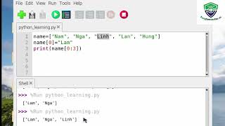Kiểu dữ liệu List trong lập trình Python