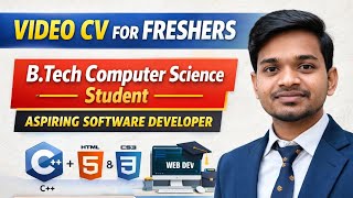 Student Video CV | Computer Science Engineering | Video Resume for Freshers