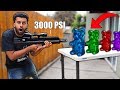 BLASTING SATISFYING Things With A 3000 PSI AIRBOW 2!!! *GIANT GUMMY BEARS VS ARROW BLASTER*