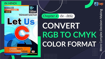 Let Us C Solutions | C Programming | Convert (R, G, B) To (C, M, Y, K) Color Format
