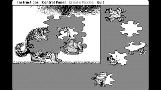 Apple Macintosh Longplay - MacPuzzle - Cats 2 - 25 pieces