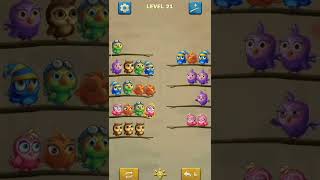 🐦🐦 Bird Sort Puzzle ! Gameplay Walkthrough  Level 21 #shorts #1mviralgaming screenshot 1