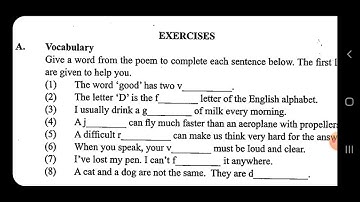 A RIDDLE IN THE VOWELS, Myanmar English Taxbook Grade 9,Class 8th ( 2 ) In Rohingya Language.