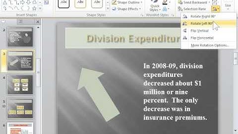 PowerPoint 2010 Rotate or Flip a Picture, Shape, or Object