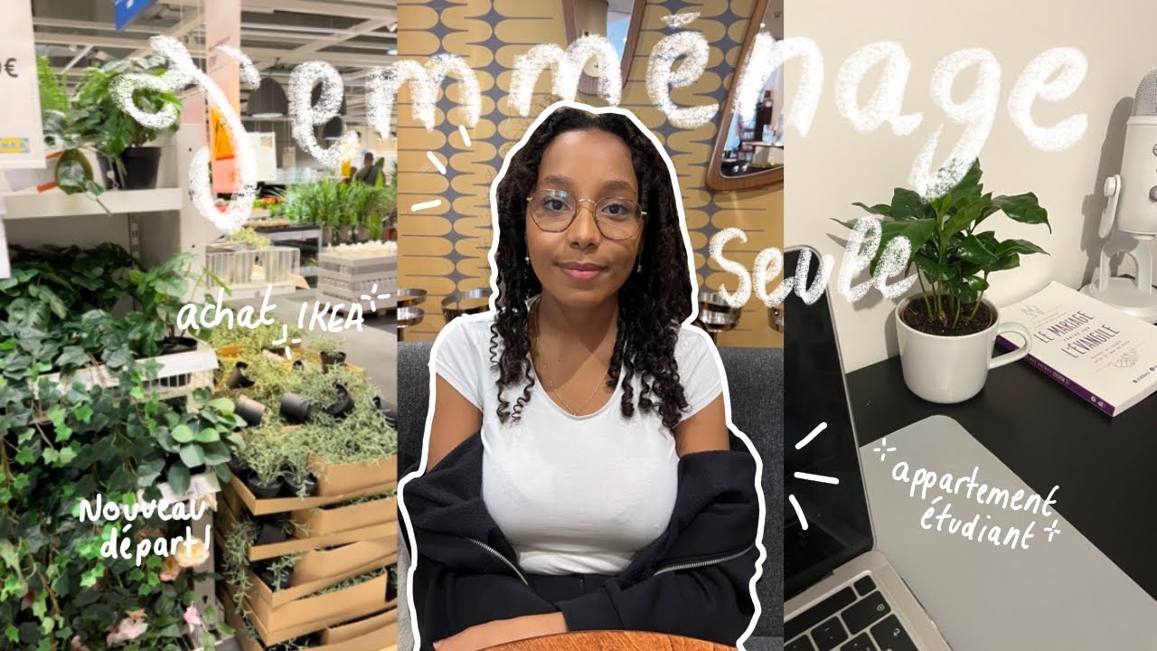 VLOG : J'EMMÉNAGE SEULE !! achats ikea éa épi.1