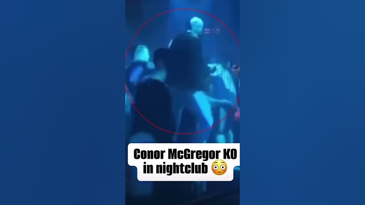 CONOR MCGREGOR PUNCHES MAN IN NIGHTCLUB - UNPROVOKED ATTACK IN IBIZA