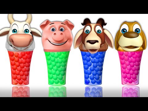 Vasos de Animalitos con Dulces Dentro - Figuras y Colores | Campo Infantil - Vasos de Animalitos con Dulces Dentro - Figuras y Colores | Campo Infantil