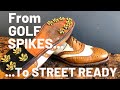 Allen Edmonds Shoe Conversion | Changing These Shoes From Golf Spikes to Street Wear