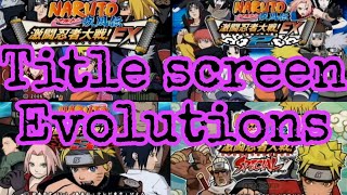 Naruto Shippuden Gekitou Ninja Taisen Series: Title Evolutions