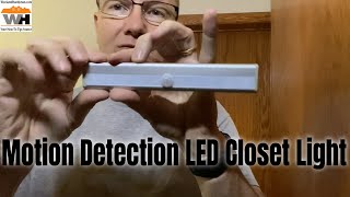 Demonstration Of Closet LED Battery Powered Motion Light from Lexall