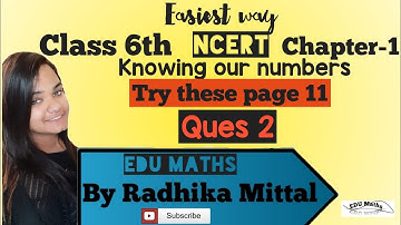 Ques 2-Try These Page 11-Knowing our numbers-Chapter 1||Class 6 maths Ncert solutions||SSC Exam||