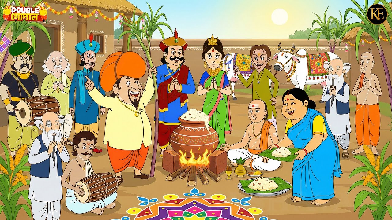 গোপাল দাদু, রাজা ও রাজদরবার পঙ্গাল উদযাপন করল  || Gopal Bhar || Best Of Gopal Bhar