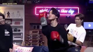 [BBC] #JIMIN with a boxing gloves (ft. BTS singing 'UGH')