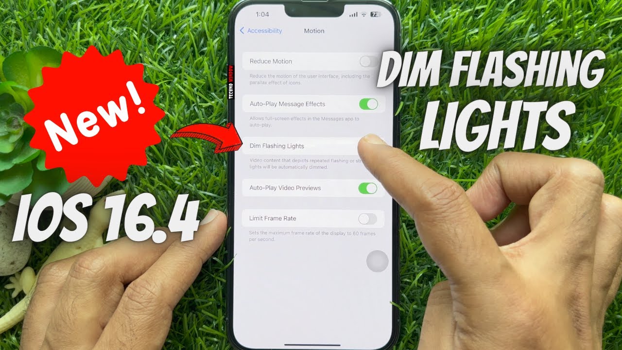 How To Dim Flashing Lights On iPhone iOS 16.4 YouTube